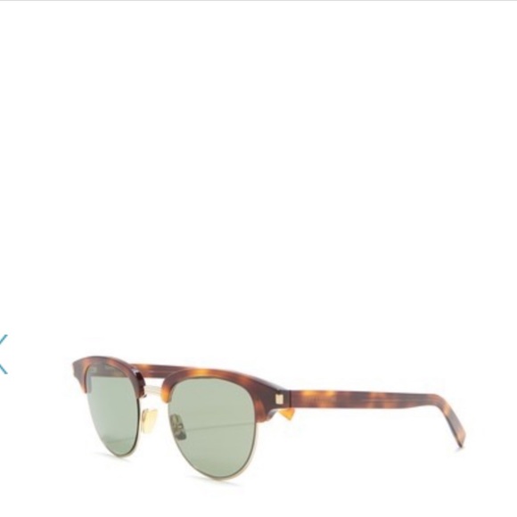 Saint Laurent Browline 49mm Clubmaster Sunglasses - Picture 3 of 4